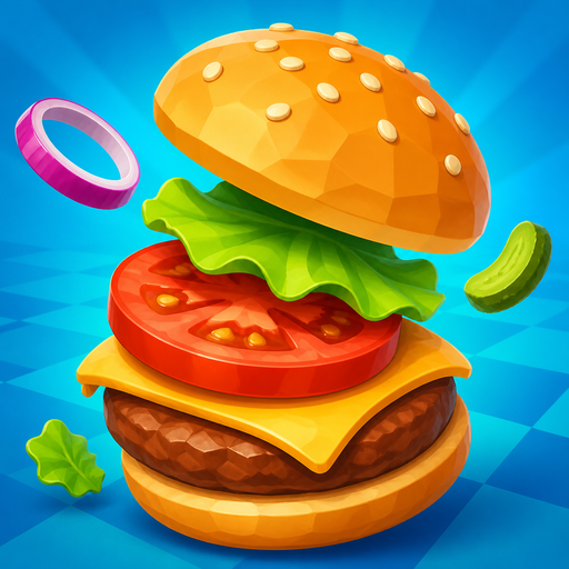 Overtap Kitchen app icon: a stacked burger